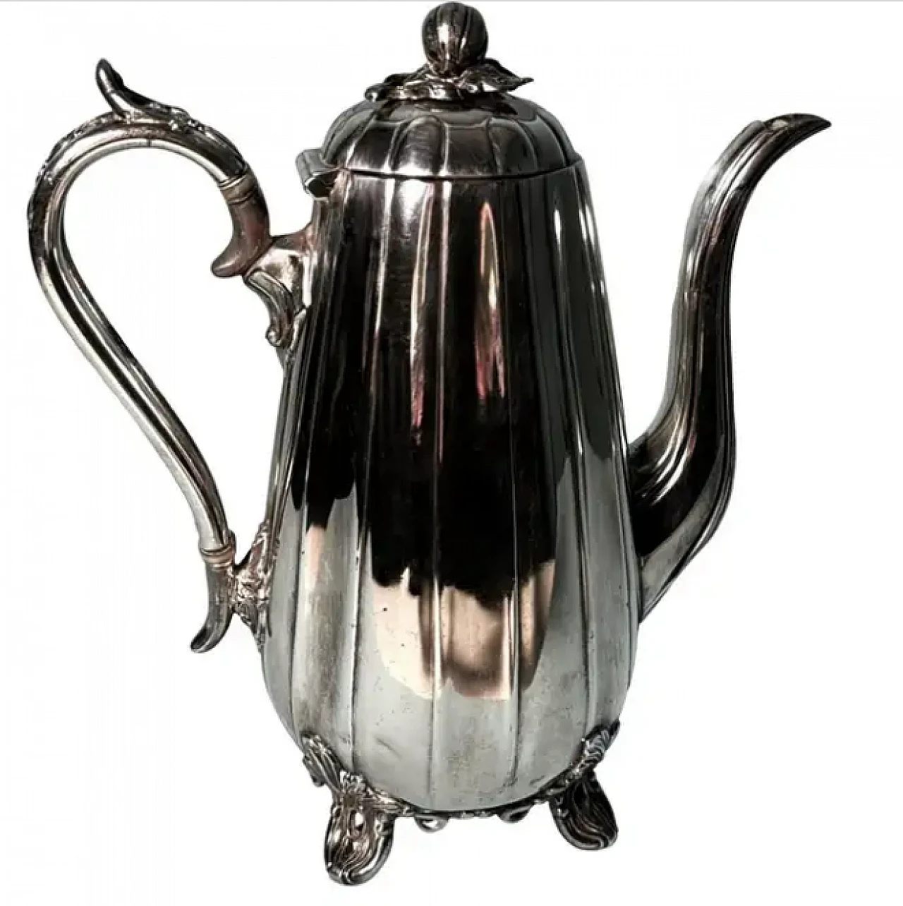 Silver-plated teapot by James Dixon & Sons, late 19th century 1