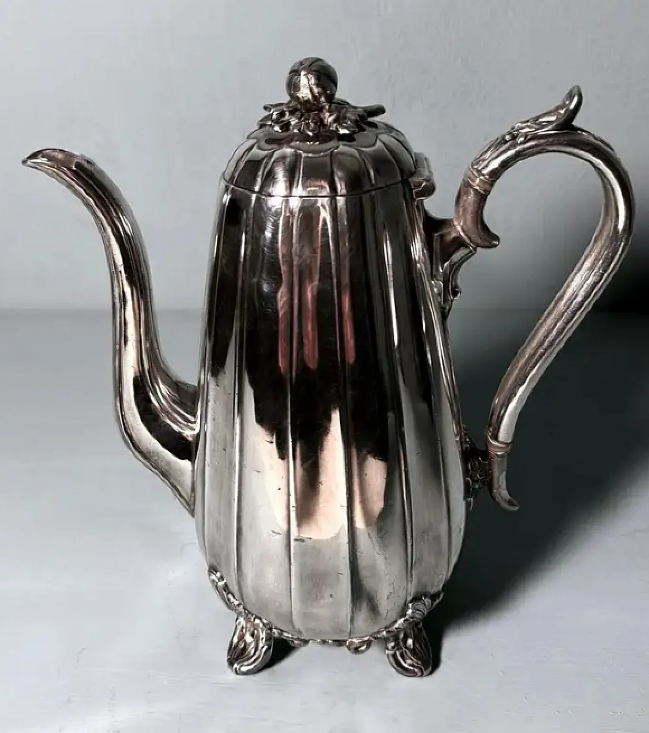 Silver-plated teapot by James Dixon & Sons, late 19th century 3