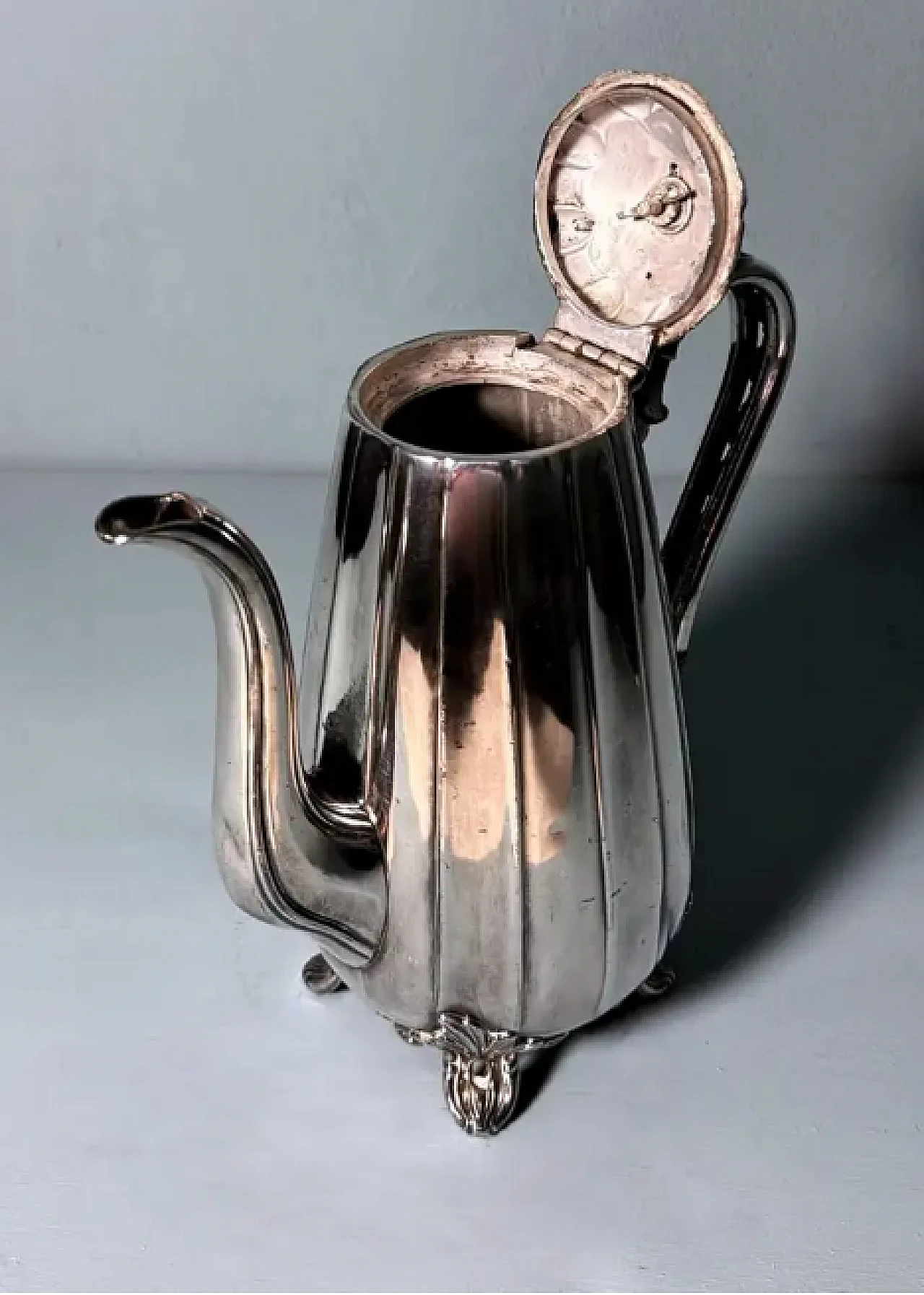 Silver-plated teapot by James Dixon & Sons, late 19th century 6