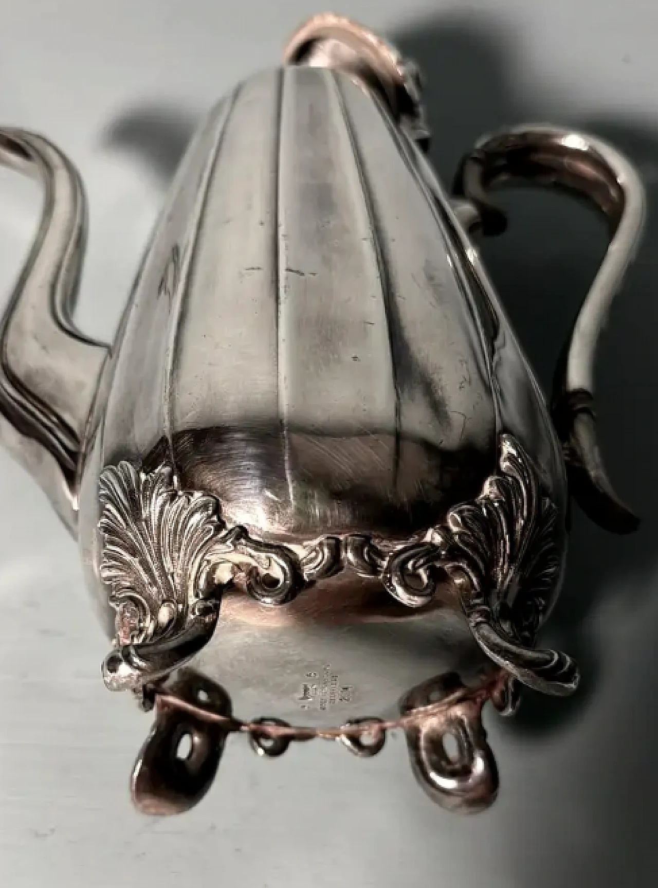 Silver-plated teapot by James Dixon & Sons, late 19th century 9