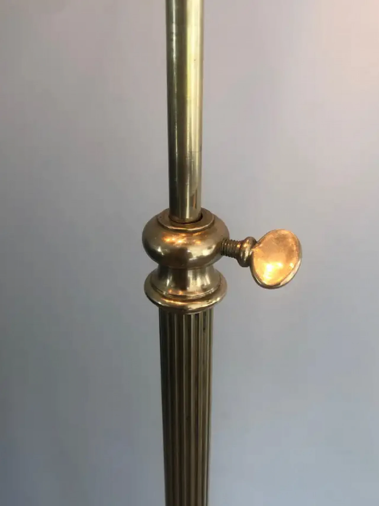 Adjustable brass floor lamp by Maison Jansen, 1940s 7