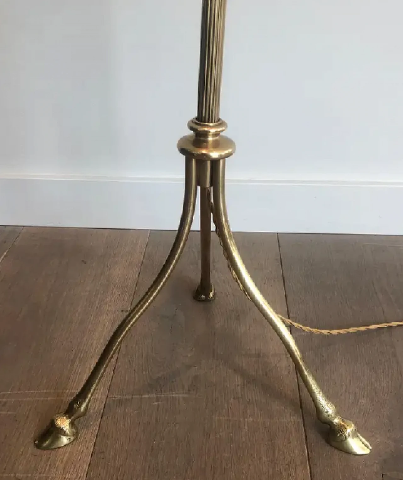 Adjustable brass floor lamp by Maison Jansen, 1940s 8