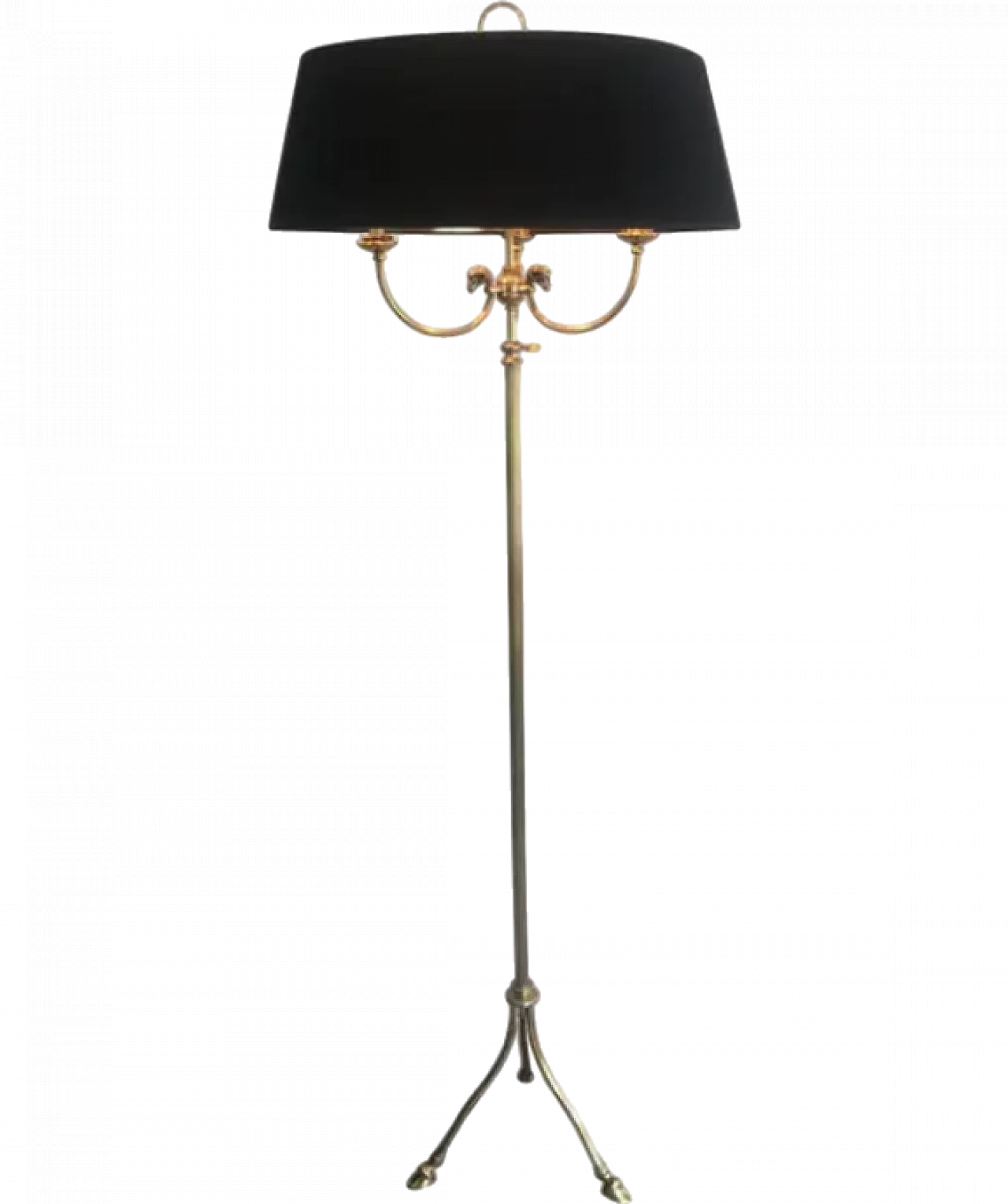 Adjustable brass floor lamp by Maison Jansen, 1940s 13