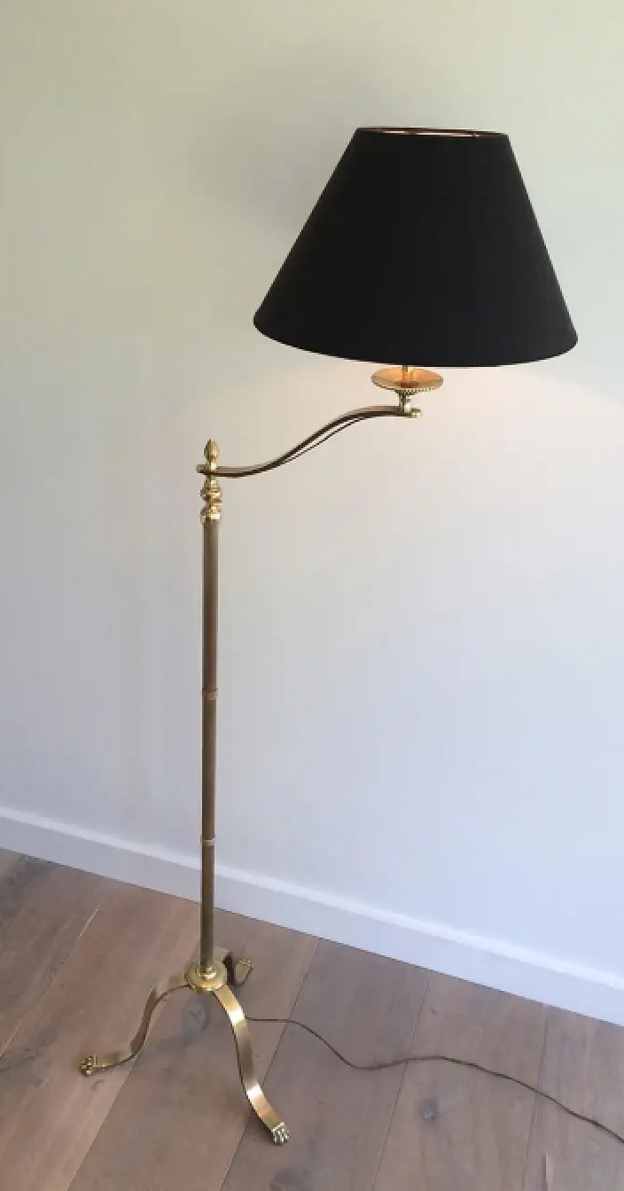 Brass reading lamp by Maison Jansen, 1940s 1