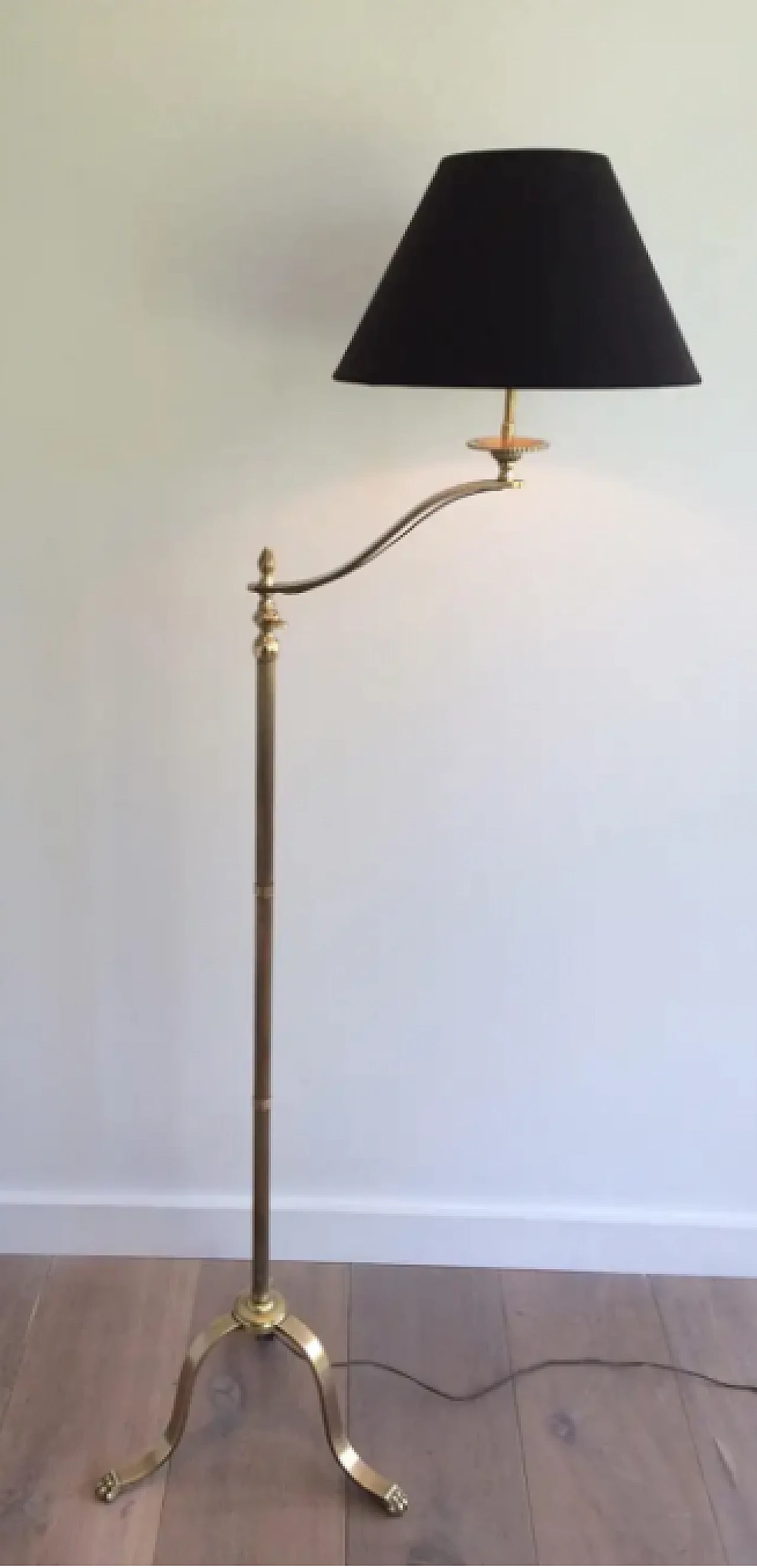 Brass reading lamp by Maison Jansen, 1940s 7