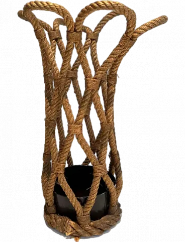 Rope umbrella stand by Adrien Audoux and Frida Minet, 1970s