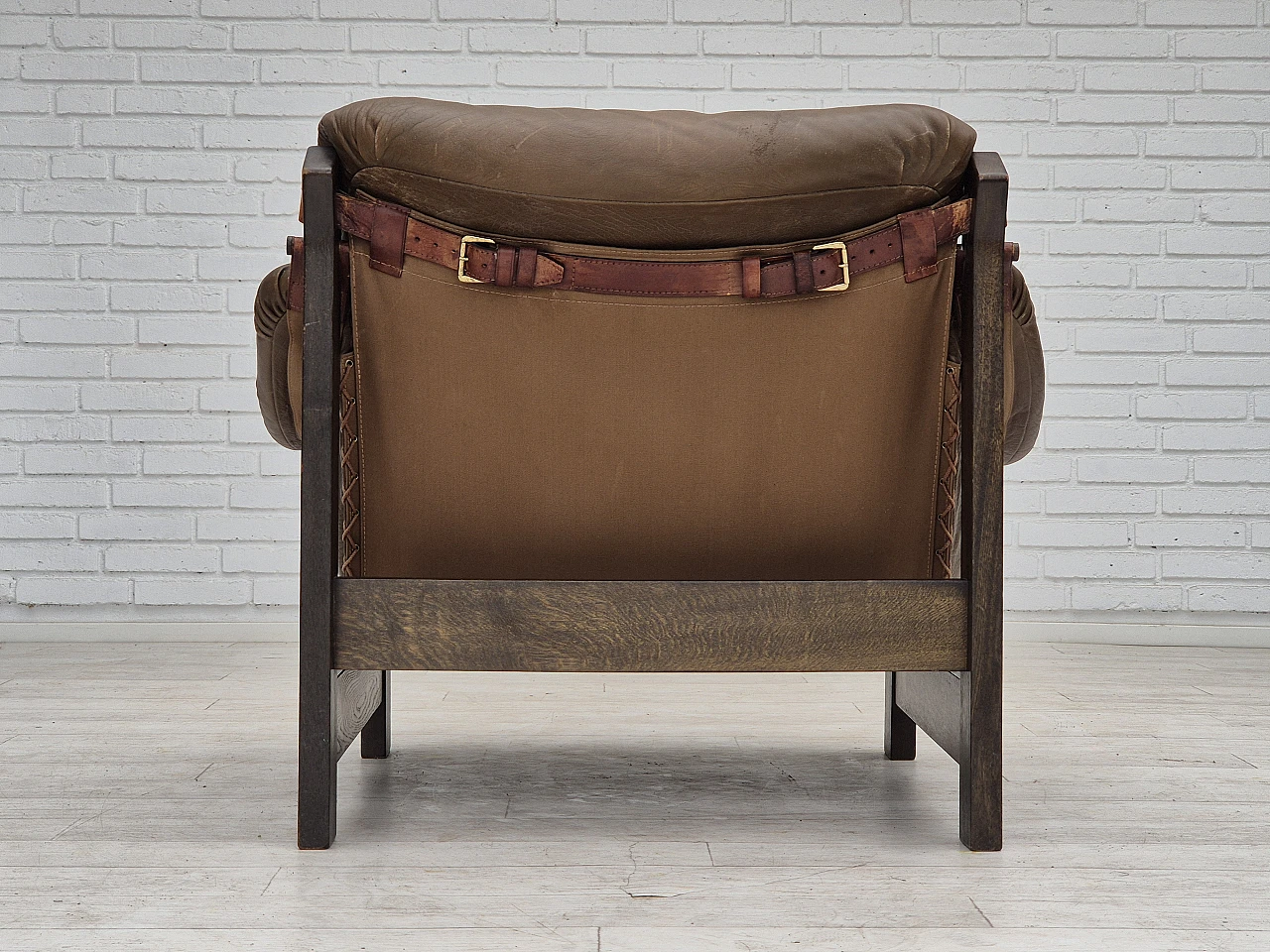 Scandinavian safari chair, 1970s 14