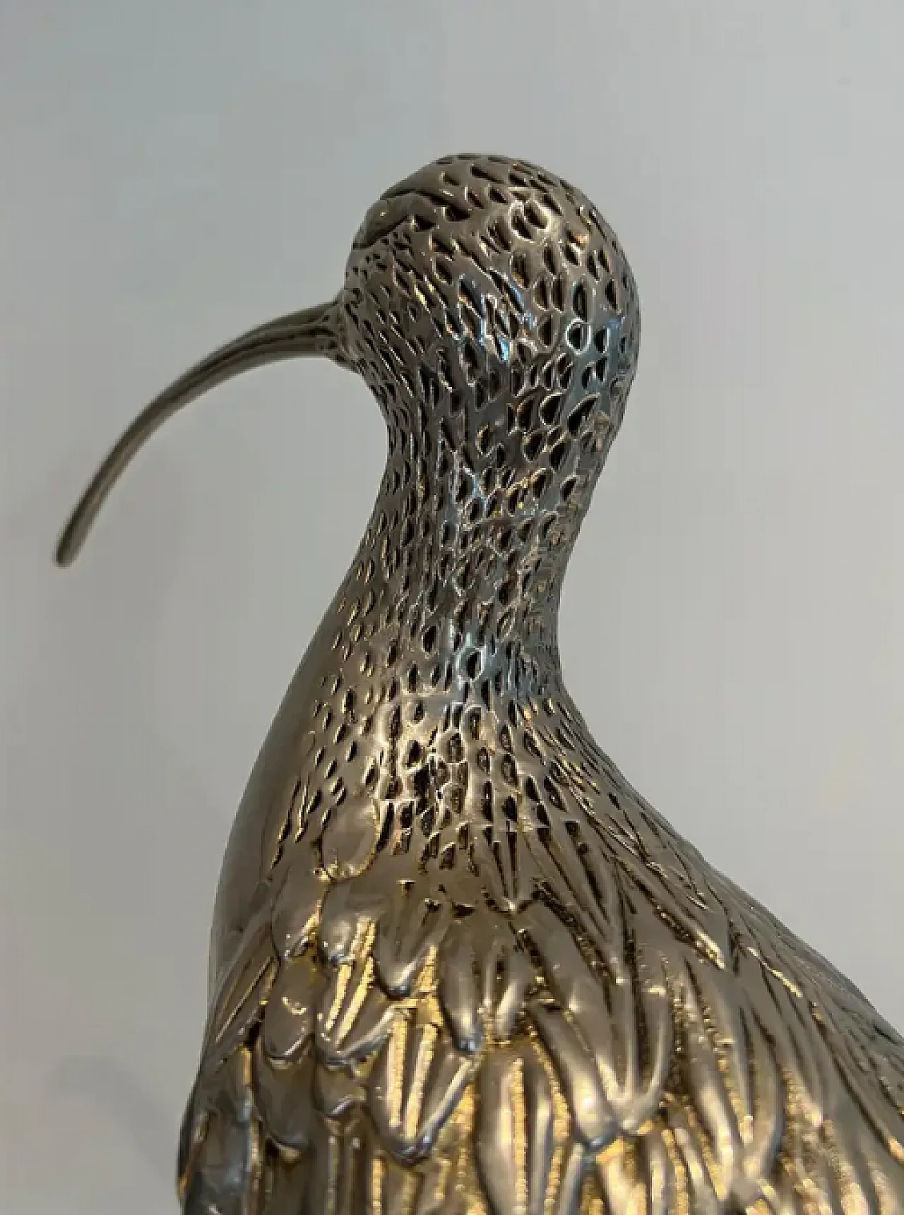 French silver-plated brass bird, 1970s 10