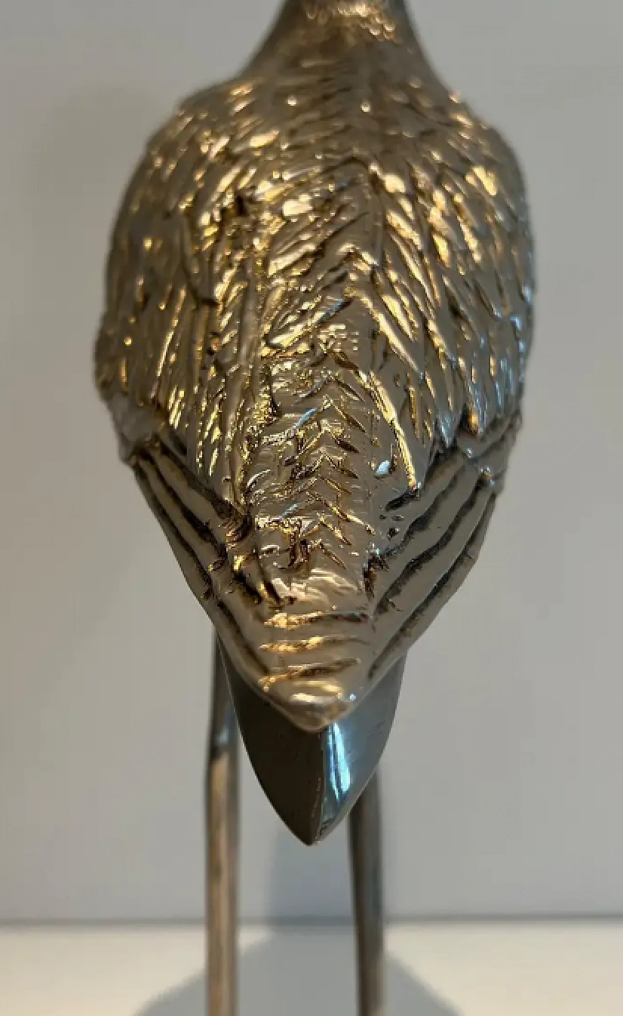 French silver-plated brass bird, 1970s 12