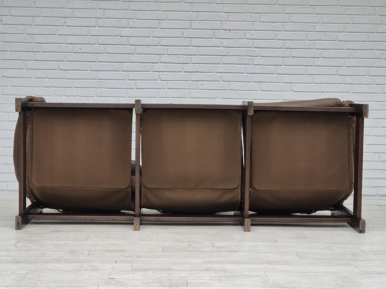 Scandinavian design 3 seater sofa in safari style, 1970s 20