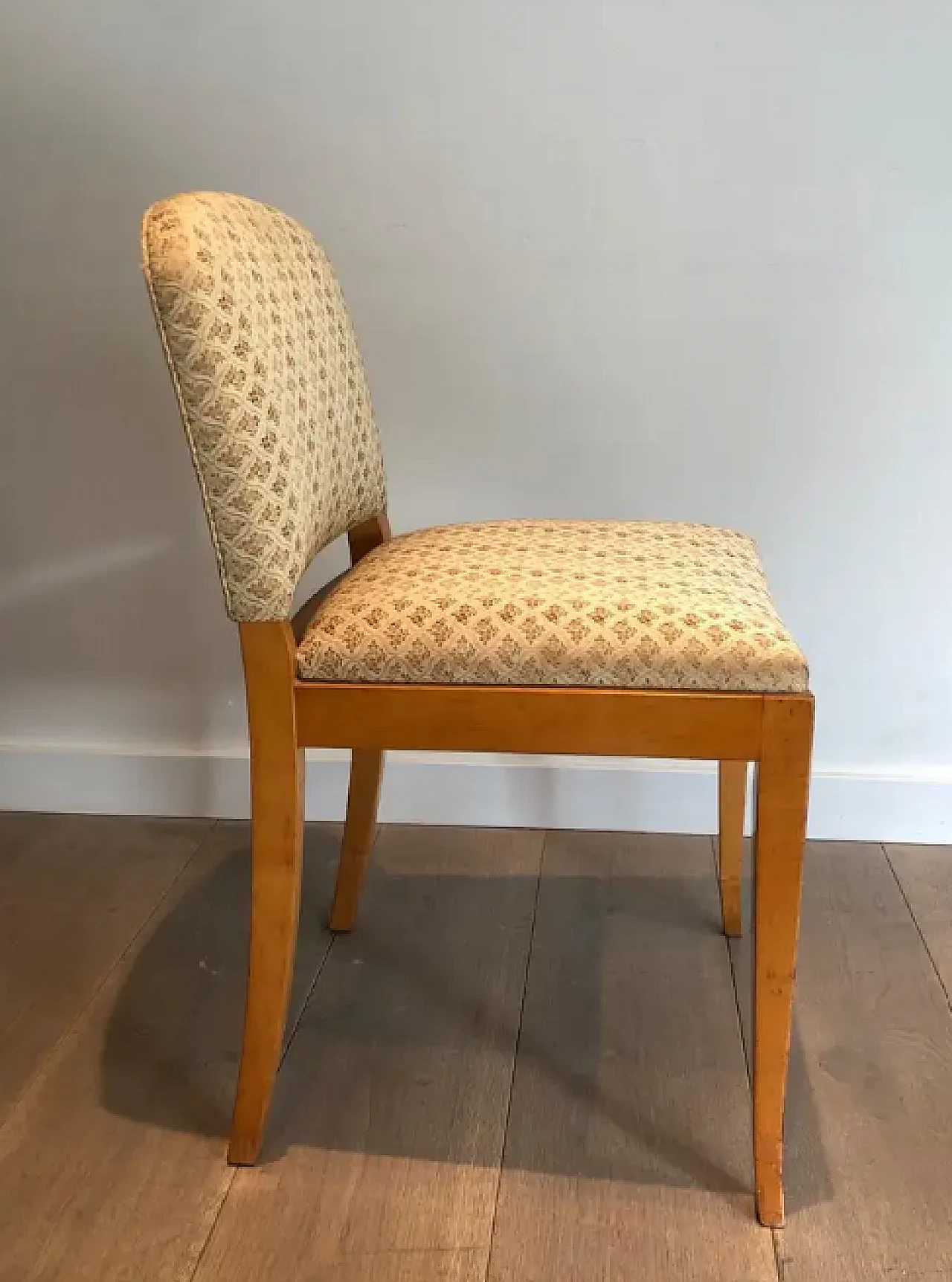 Pair of Art Deco sycamore chairs, 1930s 5