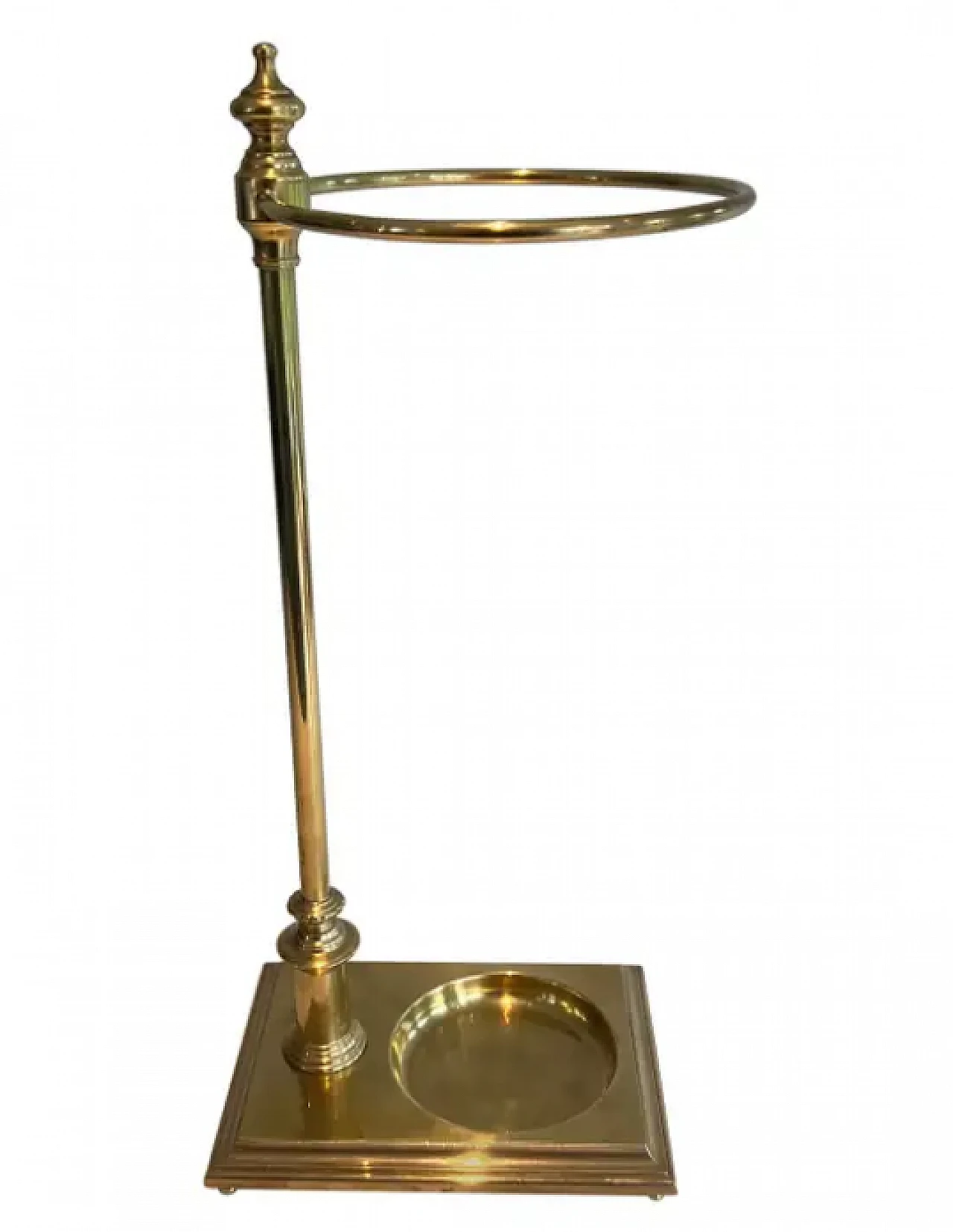 Neoclassical style brass umbrella stand, 1970s 1