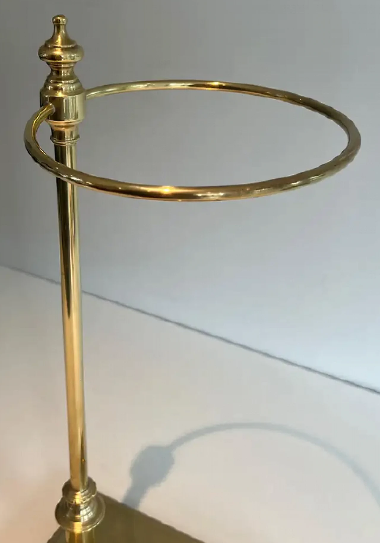 Neoclassical style brass umbrella stand, 1970s 6