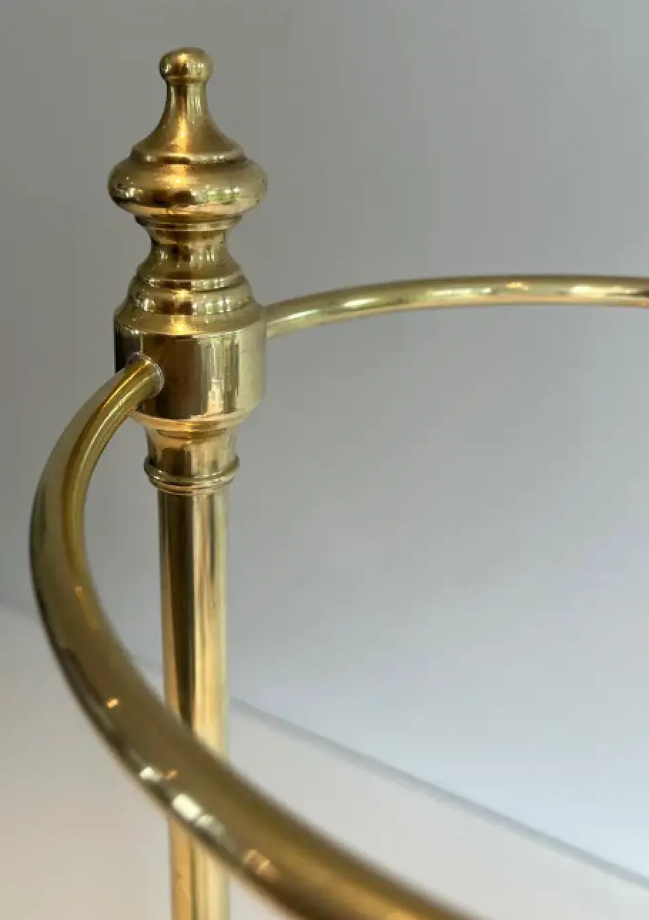 Neoclassical style brass umbrella stand, 1970s 7