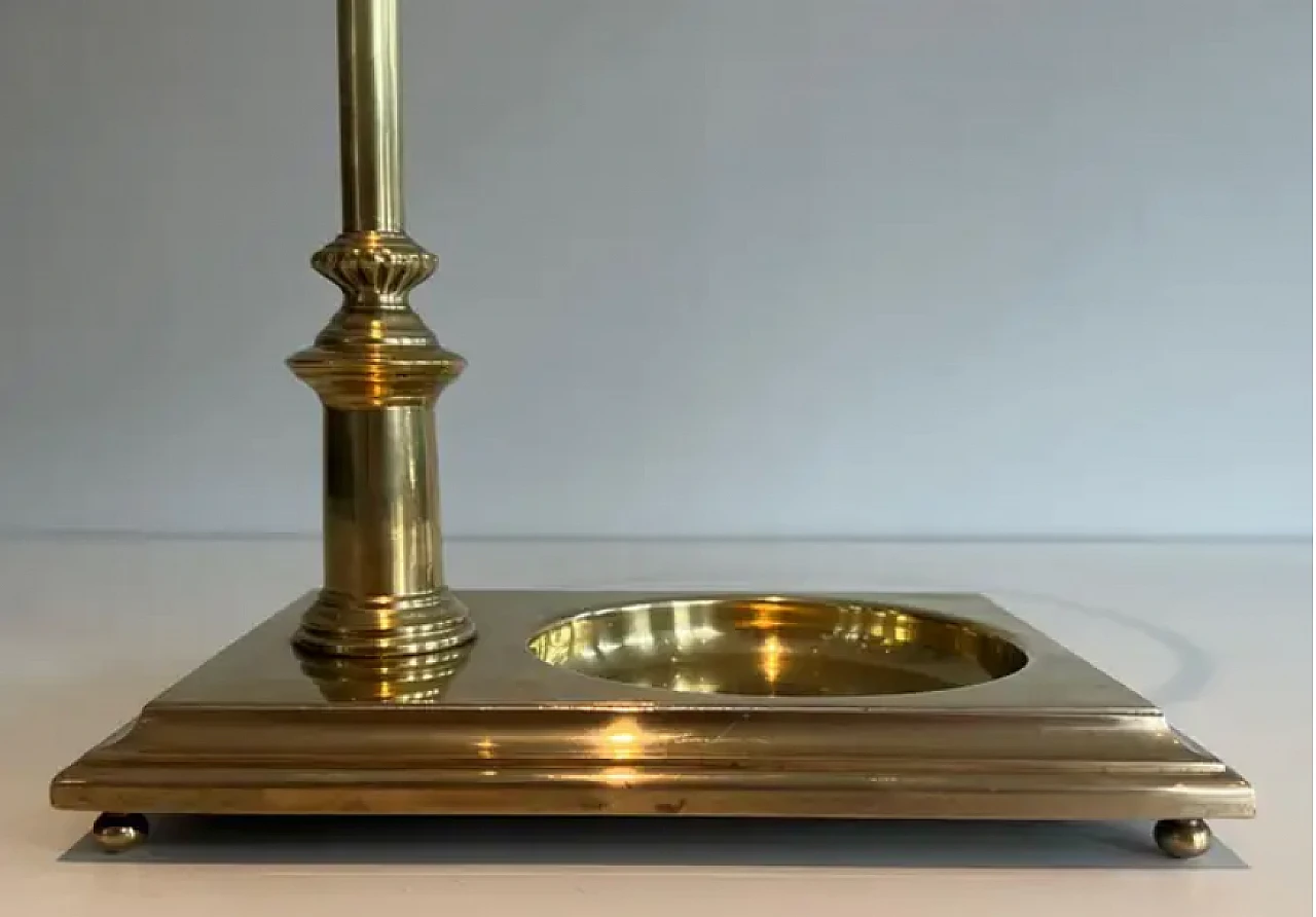 Neoclassical style brass umbrella stand, 1970s 9