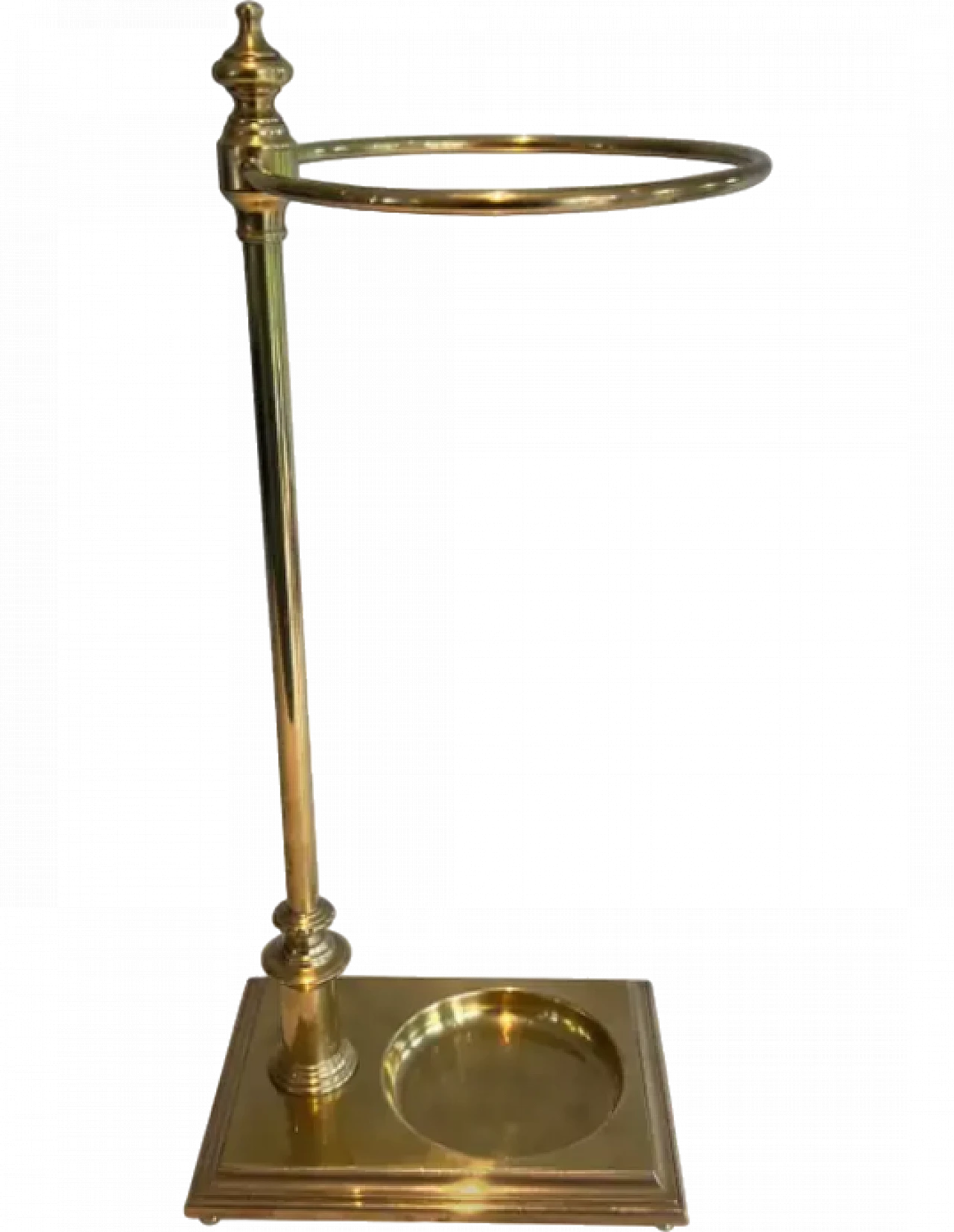 Neoclassical style brass umbrella stand, 1970s 12