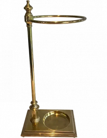 Neoclassical style brass umbrella stand, 1970s