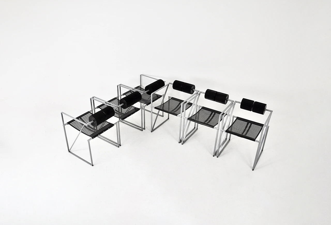 "Seconda 602” chairs by Mario Botta for Alias, 1980s, set of 6 2