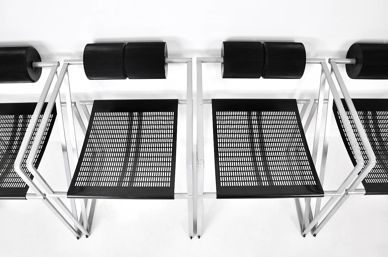 "Seconda 602” chairs by Mario Botta for Alias, 1980s, set of 6 9