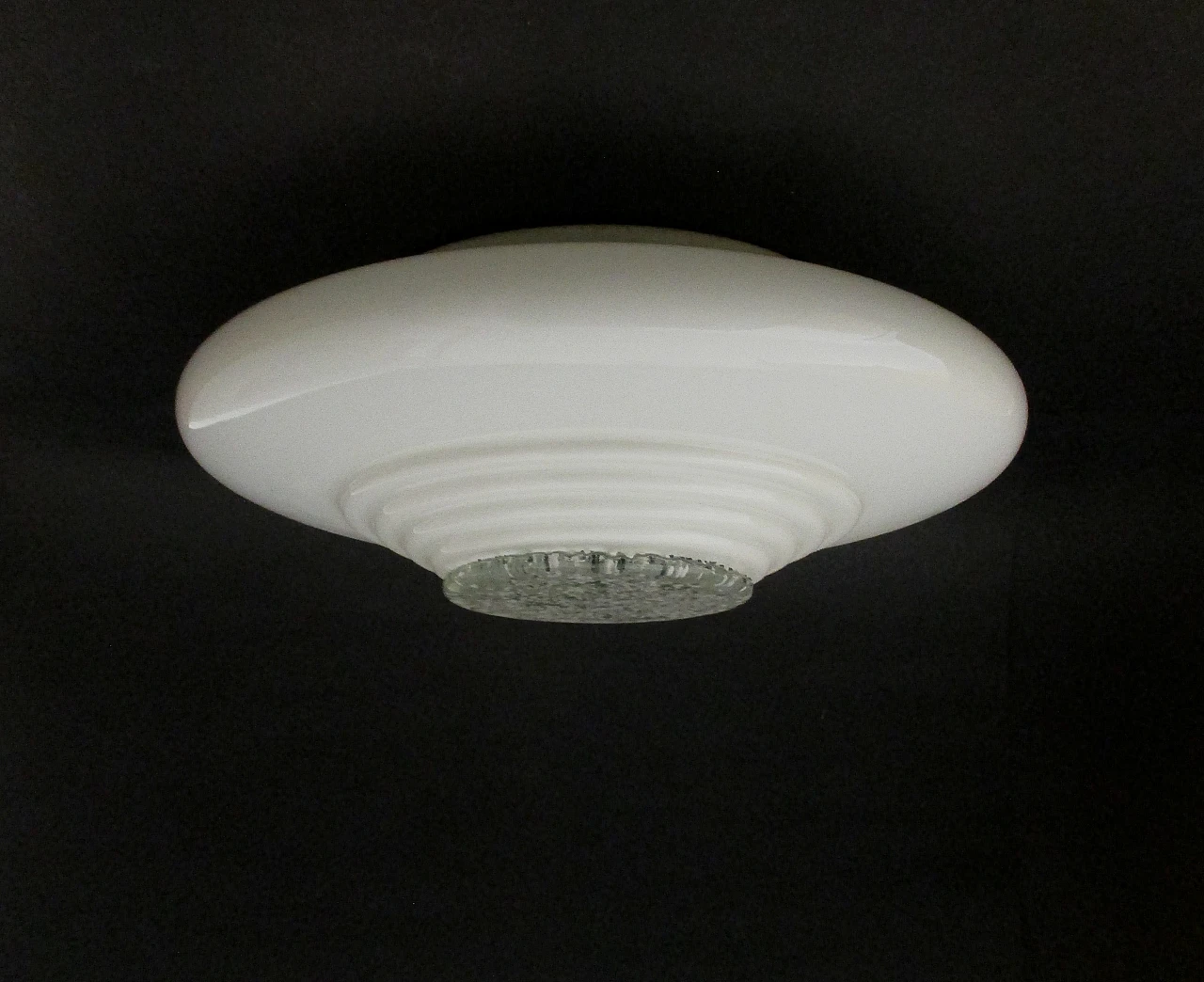 Plafoniera Lampadario Stilnovo vetro Murano, anni '70 1