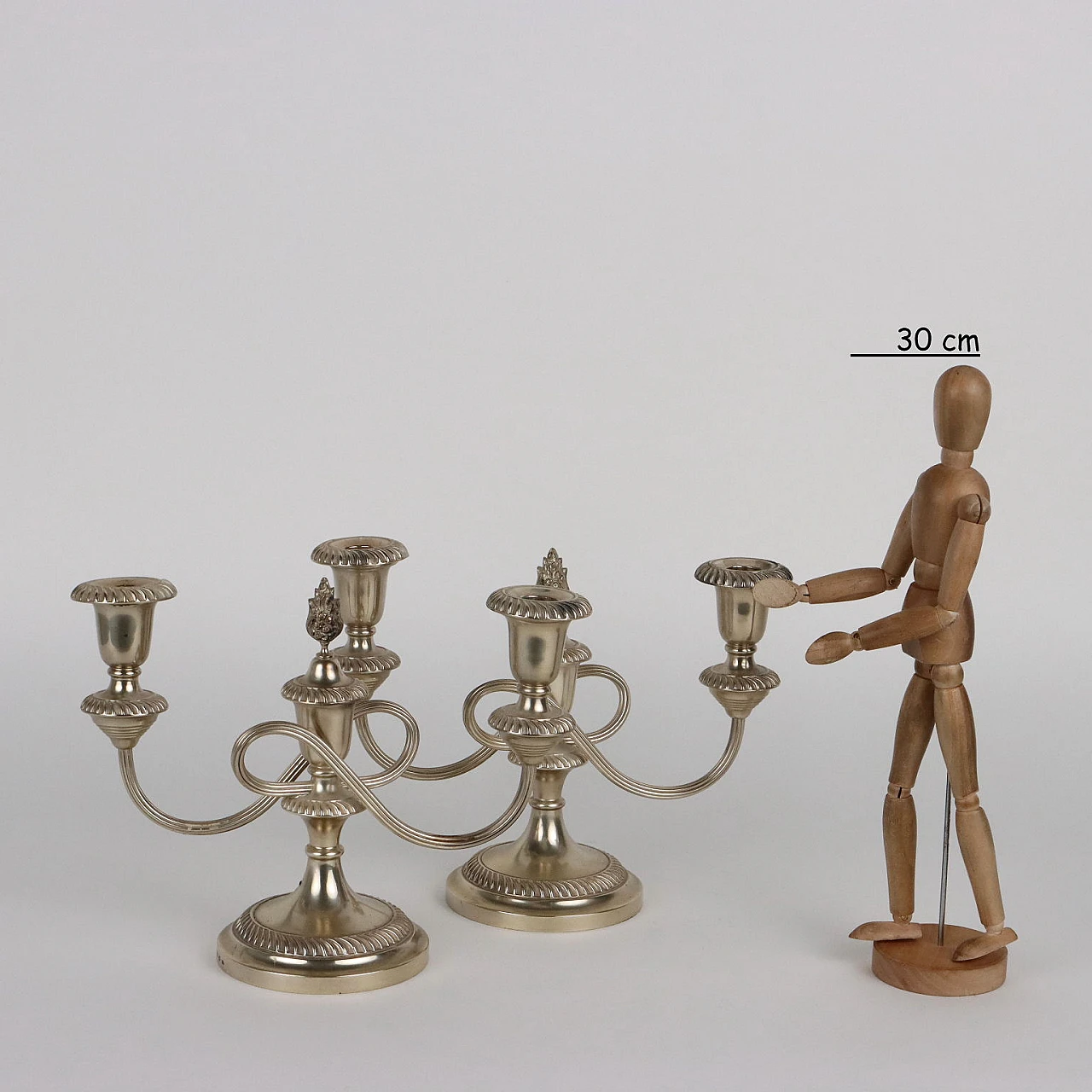 Candelabra Pampaloni Silver Florence, 20th century 2