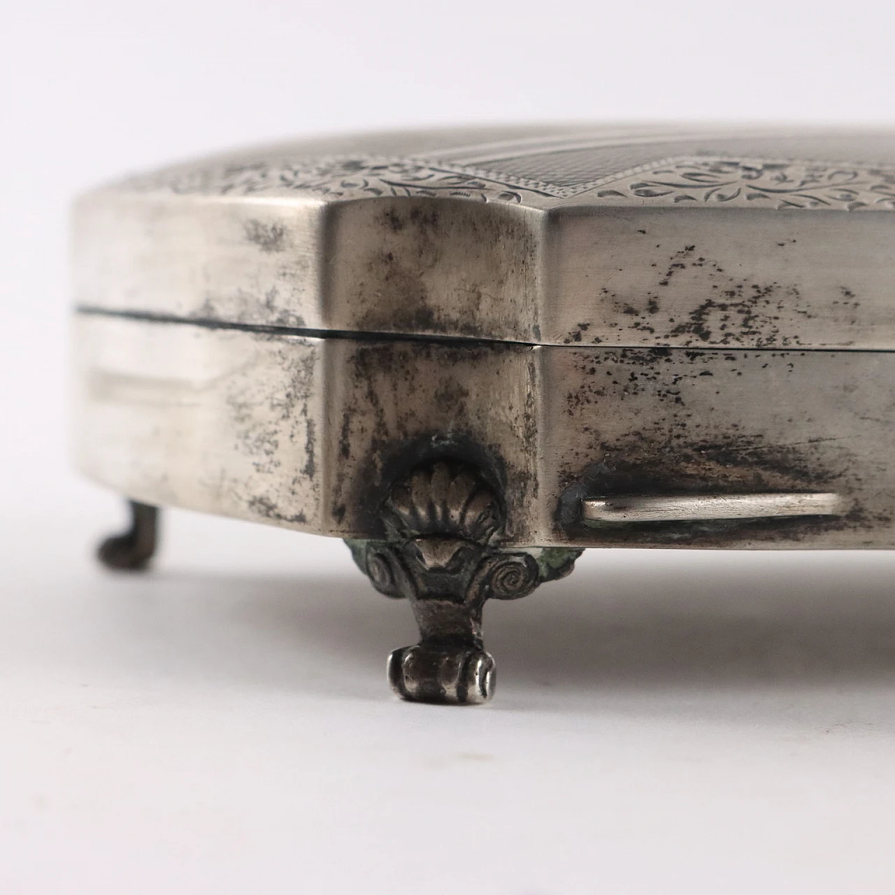 Antique Jewelry Box Silver Italy XX Century 7