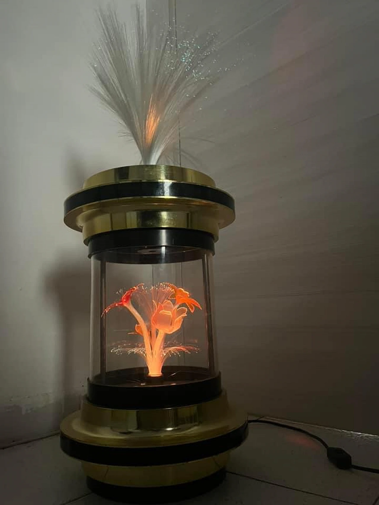 Fiber optic lamp, 1970s 1