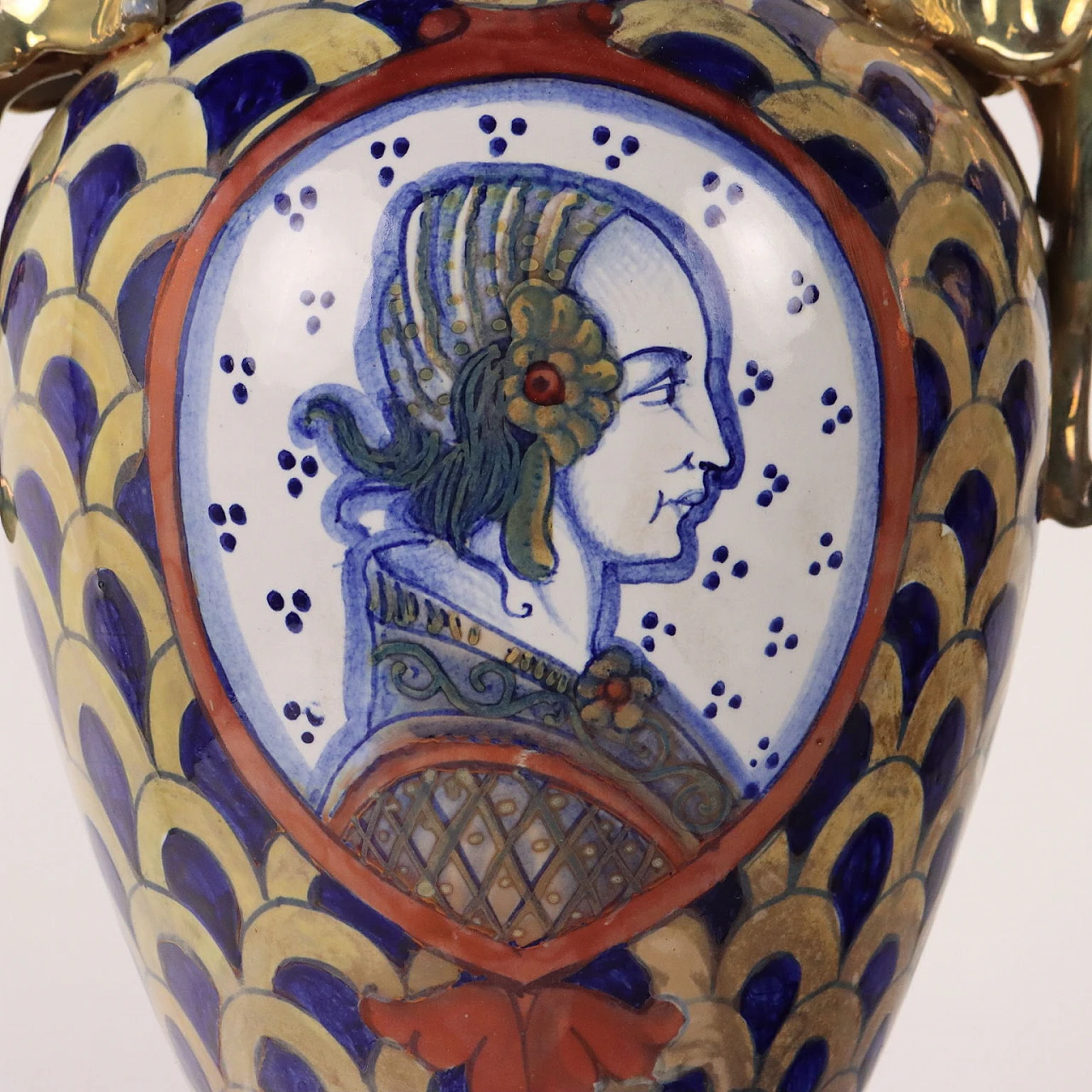 Coppia di Vasi in maiolica a lustro Gualdo Tadino Umbria, anni '30 4