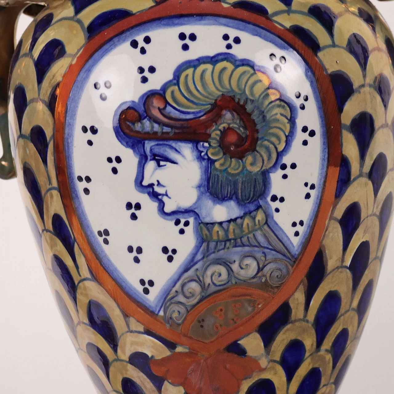 Coppia di Vasi in maiolica a lustro Gualdo Tadino Umbria, anni '30 5