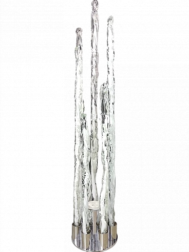 Excalibur floor lamp in glass, 1970s