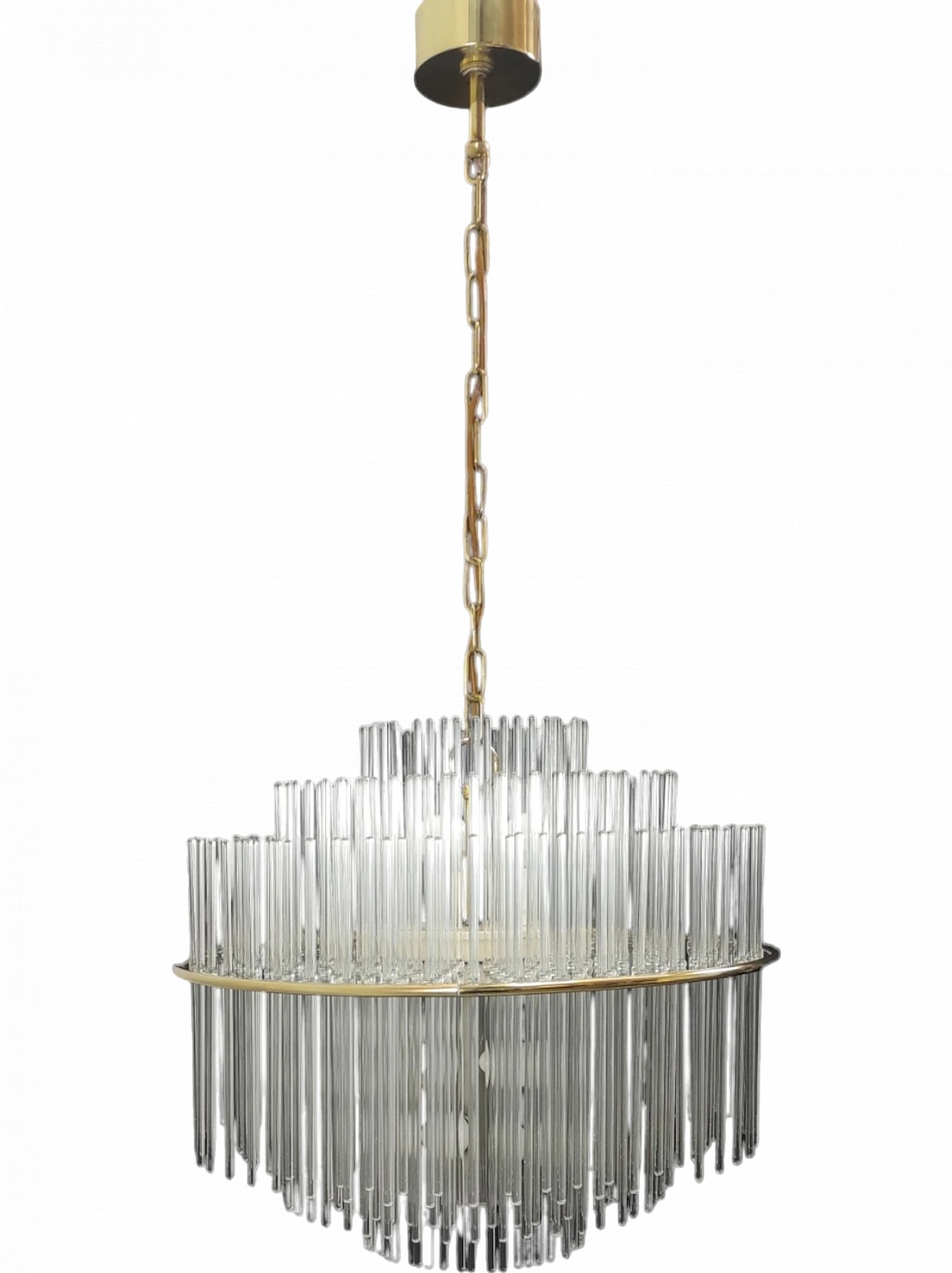 Suspension chandelier by G. Sciolari, 1970s 13