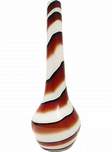 Postmodern vase attr. to Carlo Moretti in policrome glass, 1970s