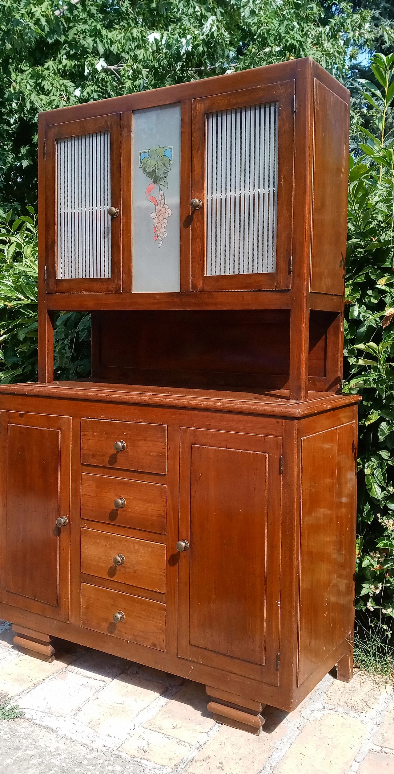 Credenza con alzata, anni '60 2