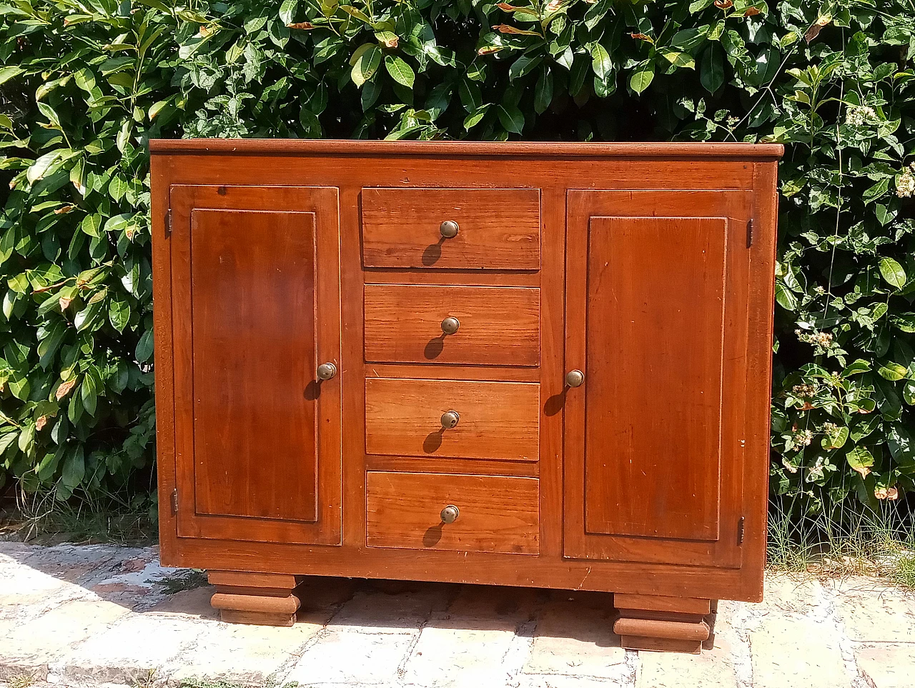 Credenza con alzata, anni '60 6