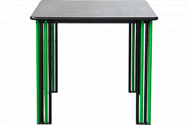 Black and Green Italian Dining Table, 1980s