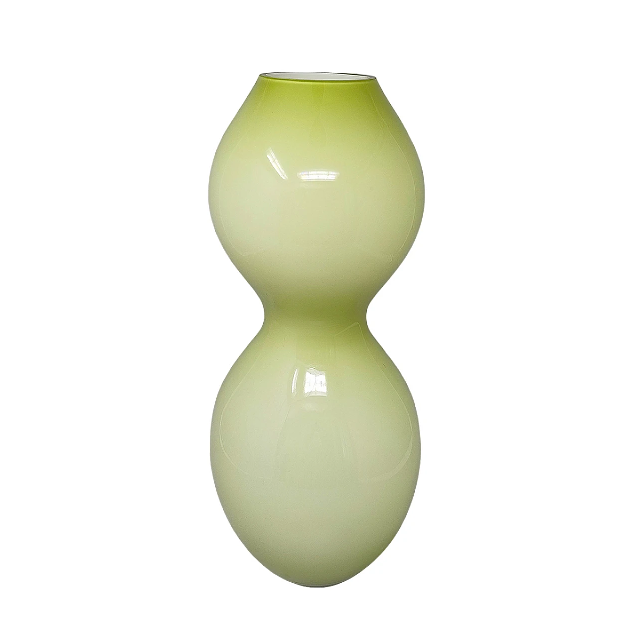 Space Age green vase in Murano glass, 70s 1