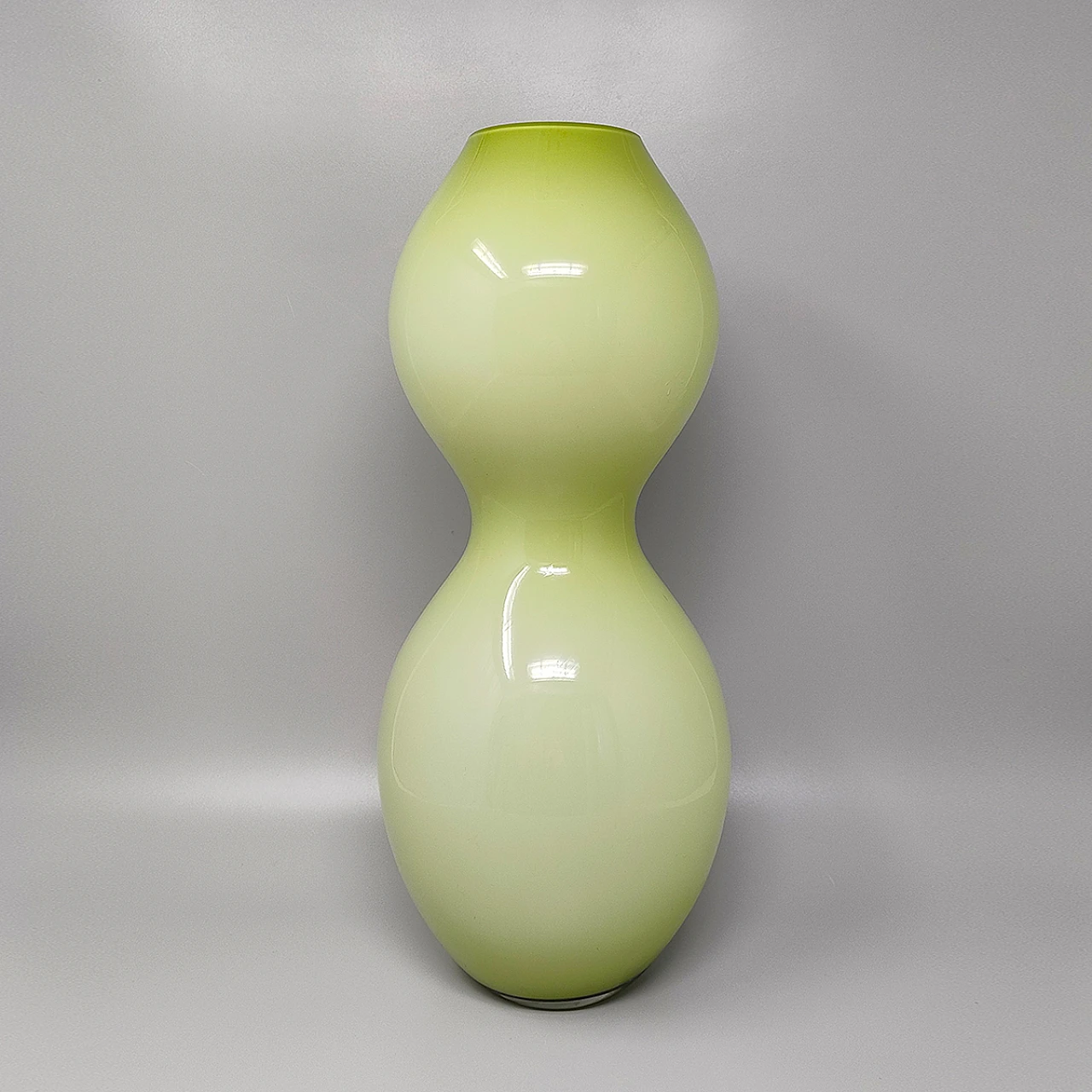 Space Age green vase in Murano glass, 70s 3