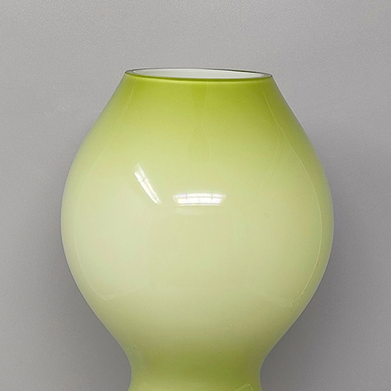 Space Age green vase in Murano glass, 70s 4