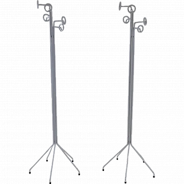 Pair of metal coat hangers, 1980s