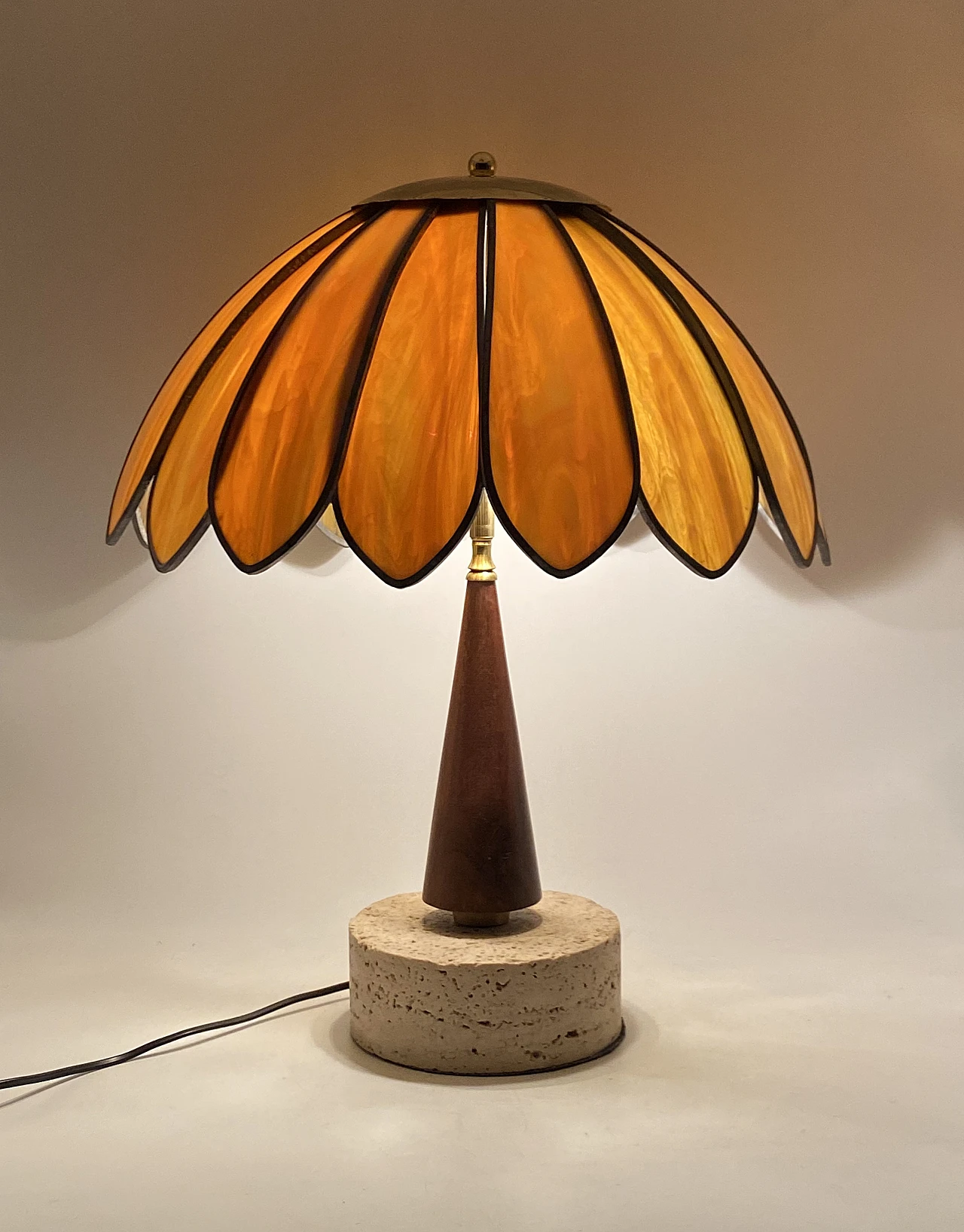 Hollywood regency table lamp, 70s 4