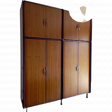 Wooden wardrobe, mid-20th century