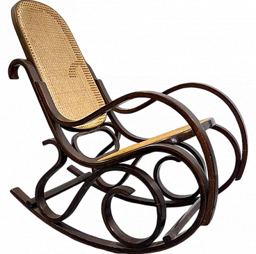 Thonet-type rocking armchair, 1980s