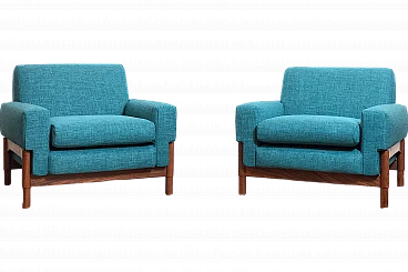 Pair of Kiushu armchairs by Fratelli Saporiti, 1960s