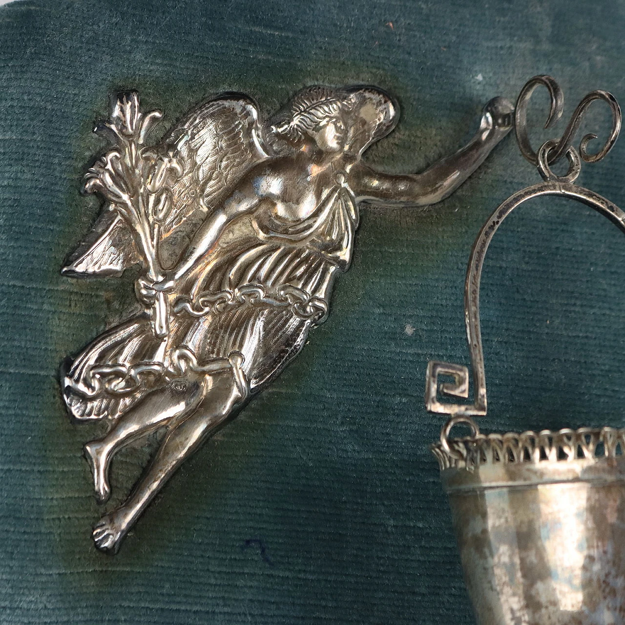 Holy water stoup in silver by Besançon, late 18th century 3