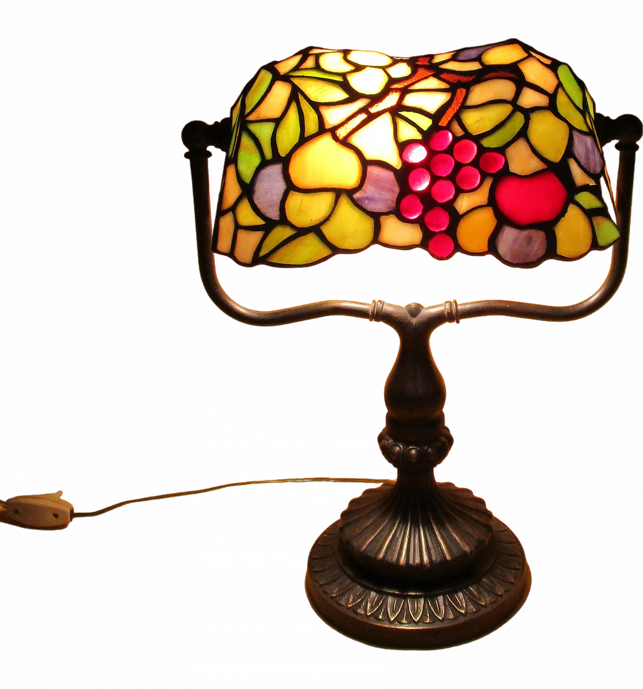 Lampada Liberty con paralume stile Tiffany, '900 14