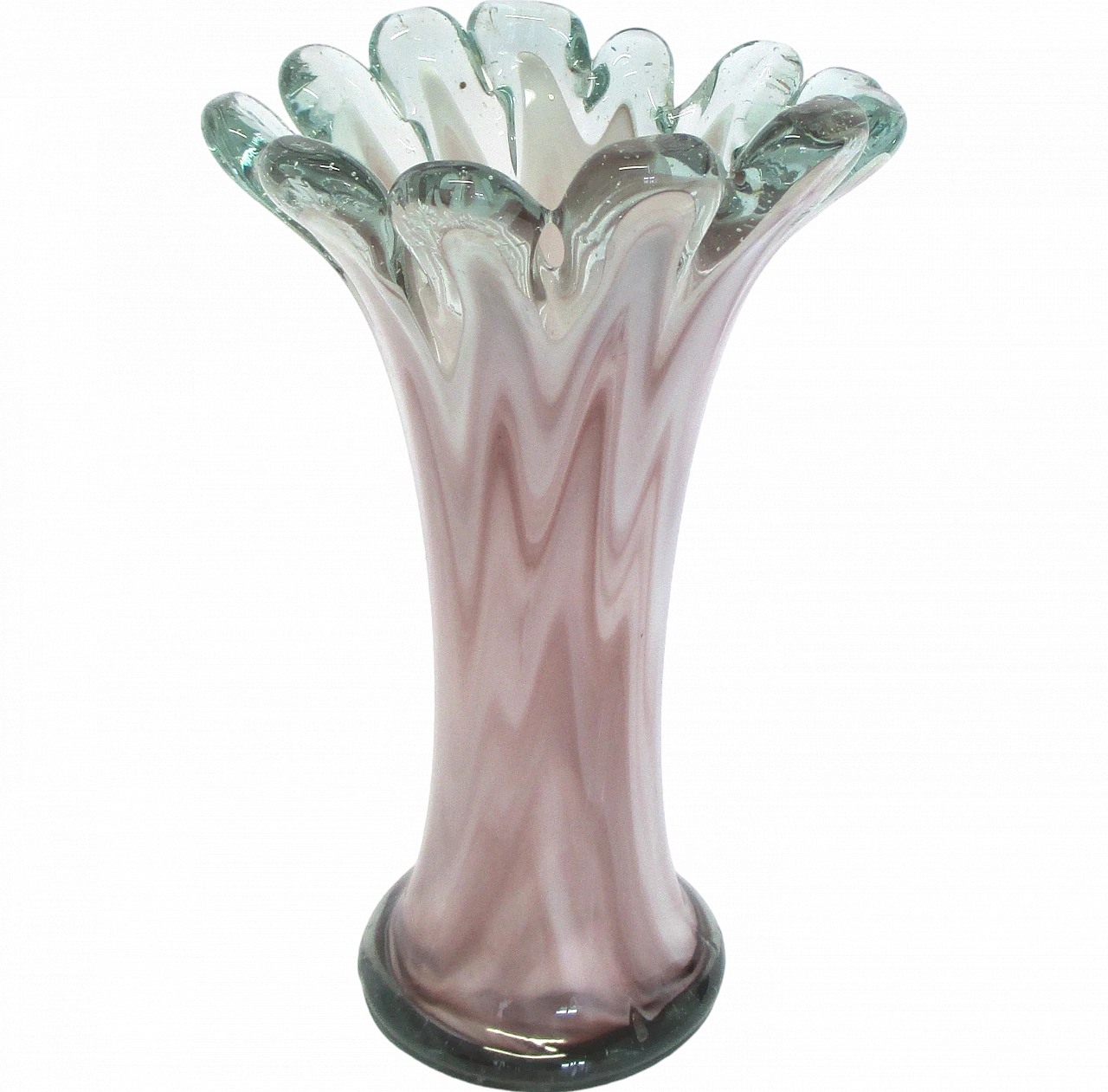 Vaso artistico in vetro di murano soffiato dei primi '900 5