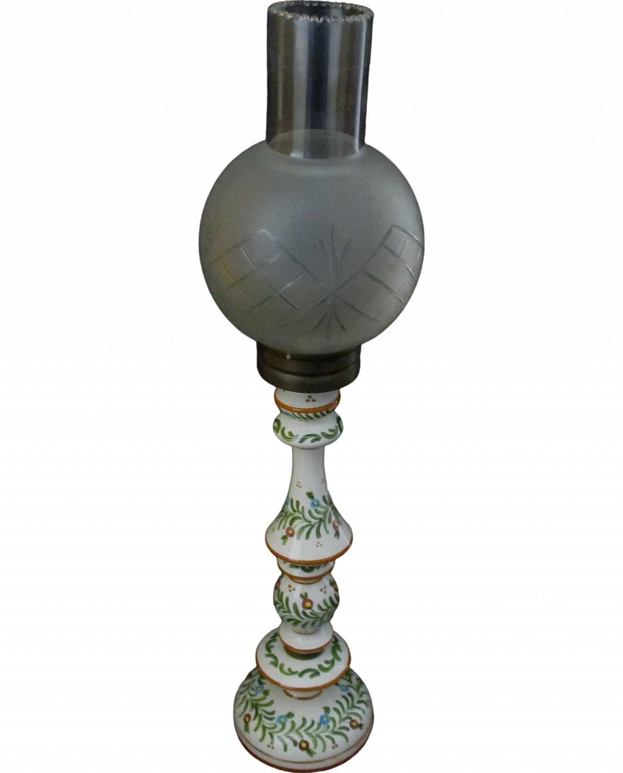 Bassano ceramic and glass lamp, mid-20th century 8