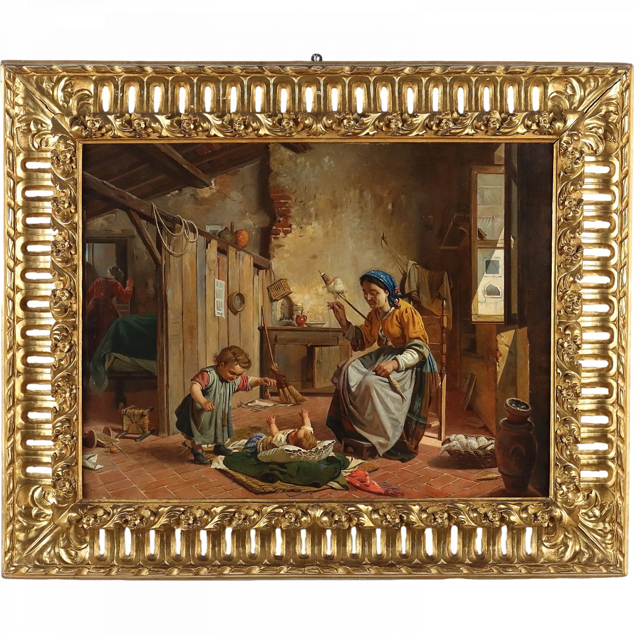 Copy painting of Gaetano Chierici, oil on canvas, early 20th century 11