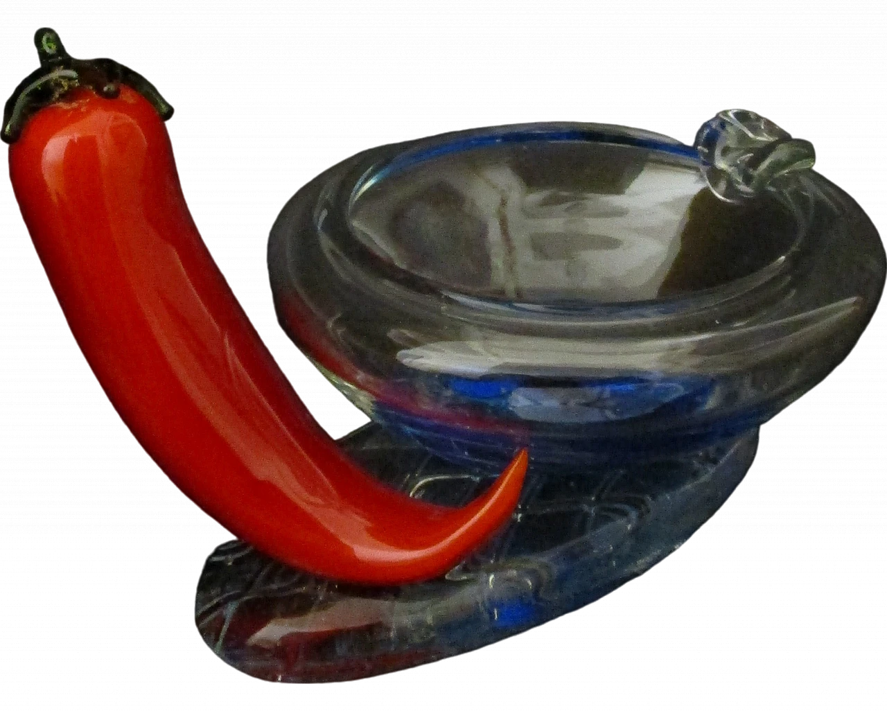 Artistic Murano glass ashtray with pepper, 1960s 8