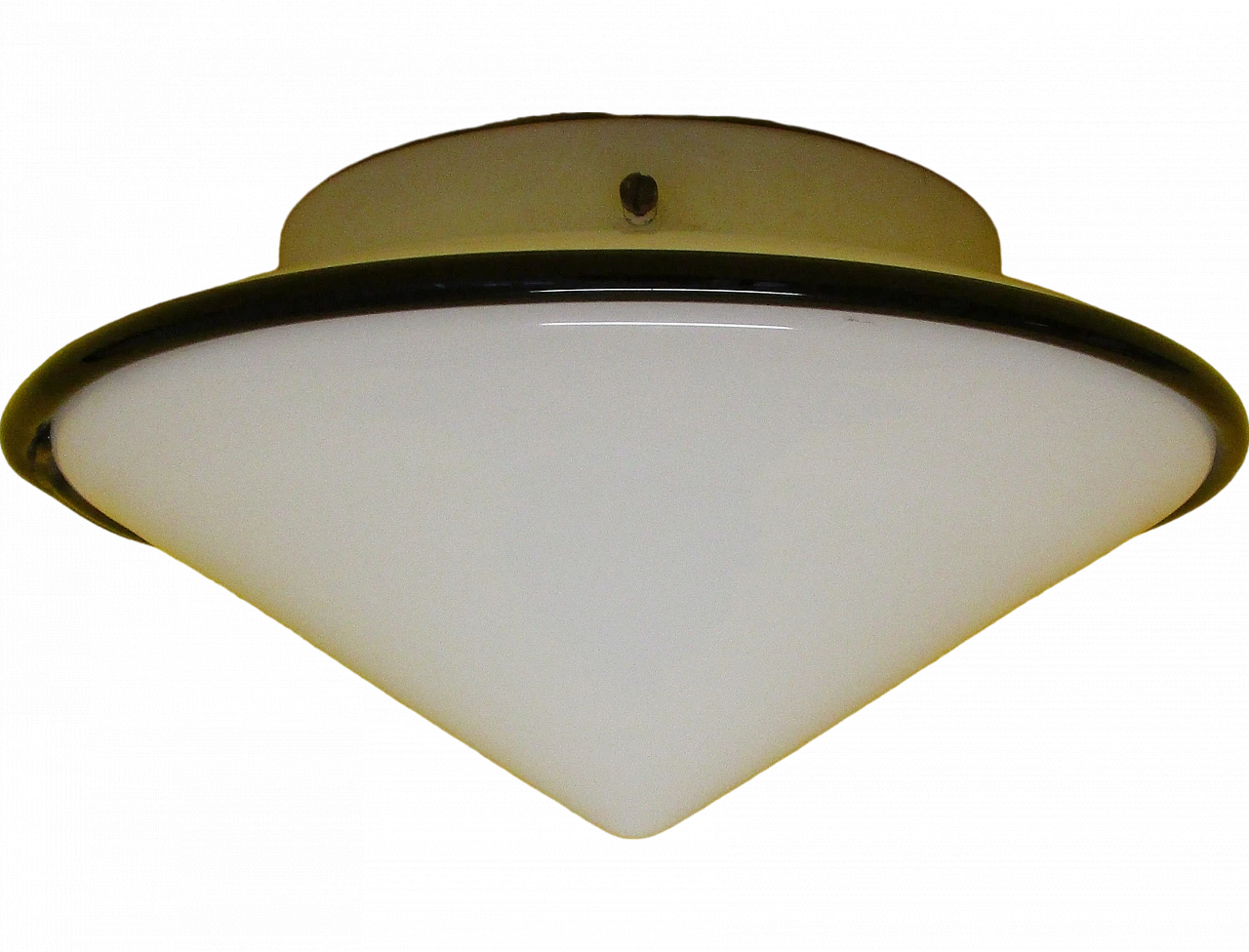 Plafoniera / Lampadario Leucos vetro murano anni '70 6